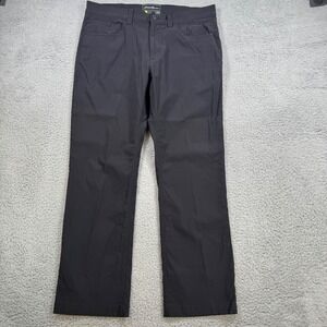Eddie Bauer Travex Mens 34x29 Black Nylon Spandex Outdoor Travel Pants